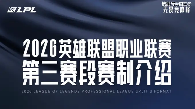 2026LPL第三赛段赛程更新：赛制优化升级重塑竞争格局