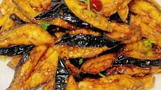 家庭风味茄子外酥里嫩 酸甜微辣超下饭做法超简单