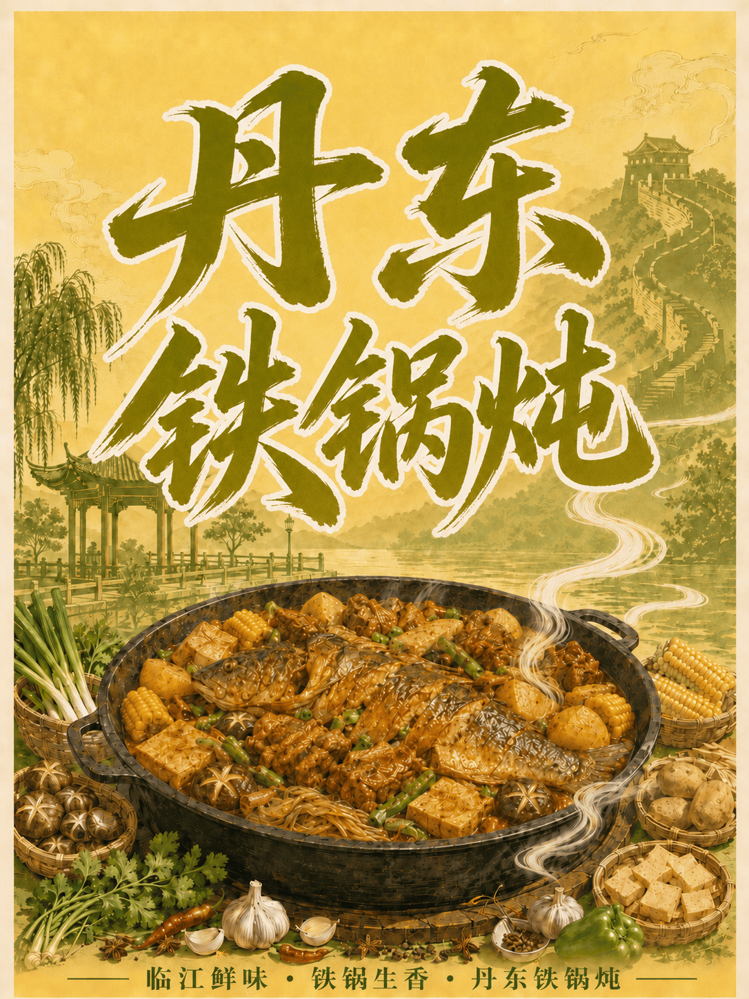 丹东铁锅炖有多香？锅盖一开就懂了
