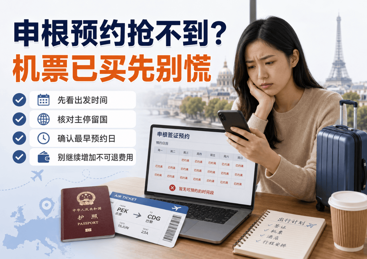 申根预约抢不到，机票已买还能怎么补救？