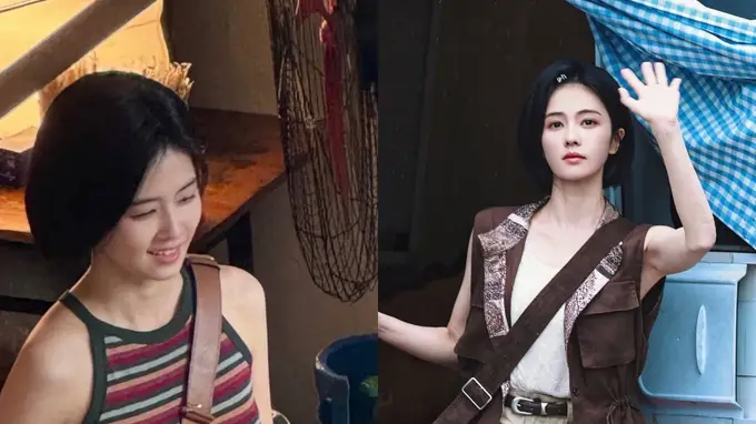 白鹿剪短发惊艳出圈儿!2套夏日穿搭可盐可甜,帅气氛围感拉满