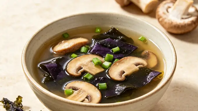 夏季补钾“快”食:紫菜口蘑汤和黄豆焖猪蹄,强效清爽,精力充沛