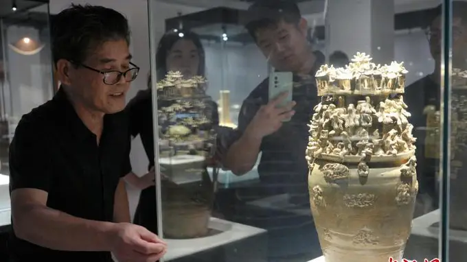 上虞东山越窑青瓷博物馆开门迎客 绑定东山再起典故的千年母亲瓷亮相