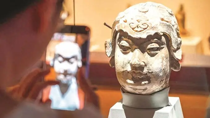 一批回归彩塑山西博物院“安家”