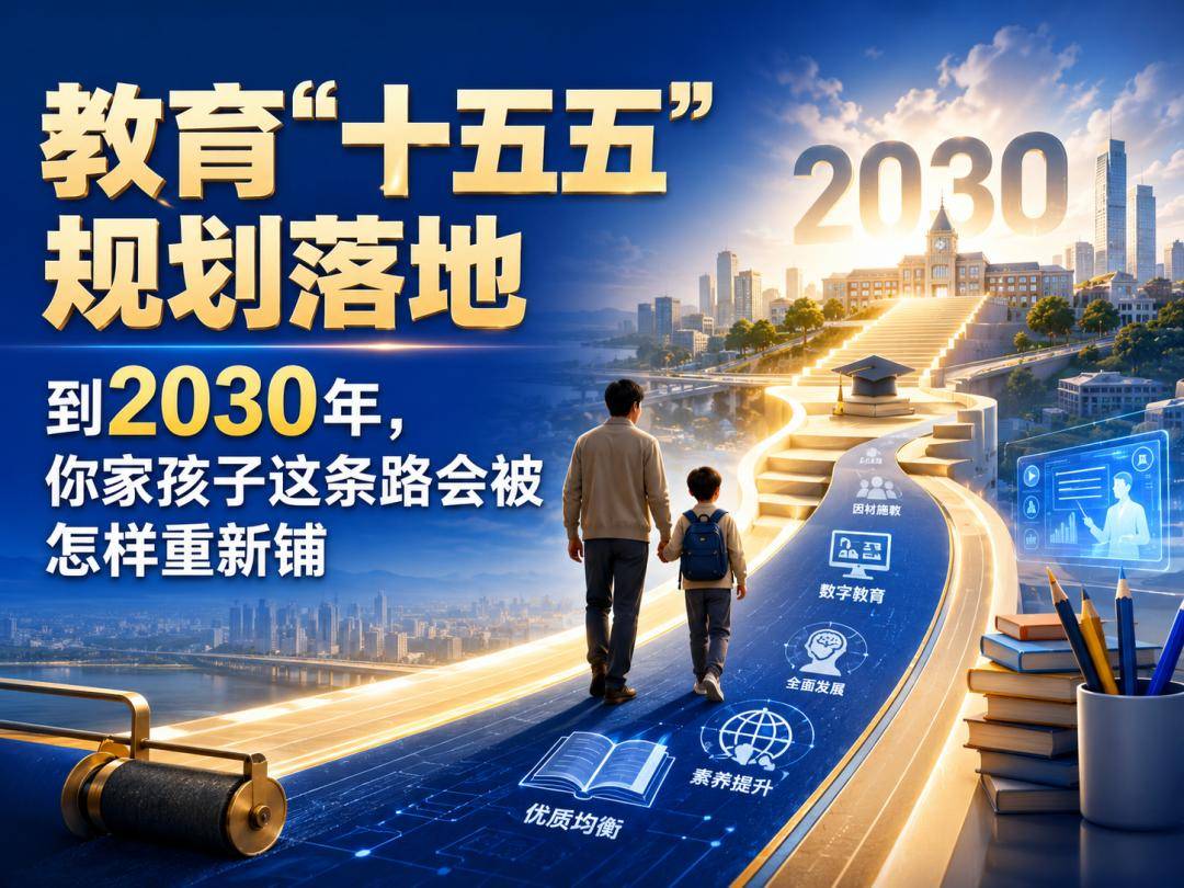 教育“十五五”规划落地：到2030年，你家孩子这条路会被怎样重新铺