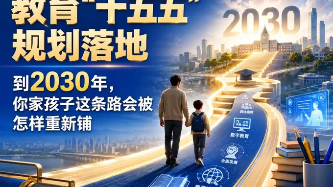 教育“十五五”规划落地:到2030年,你家孩子这条路会被怎样重新铺