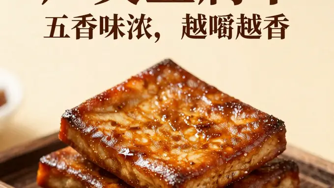 广灵豆腐干五香味浓，越嚼越香，下酒菜首选