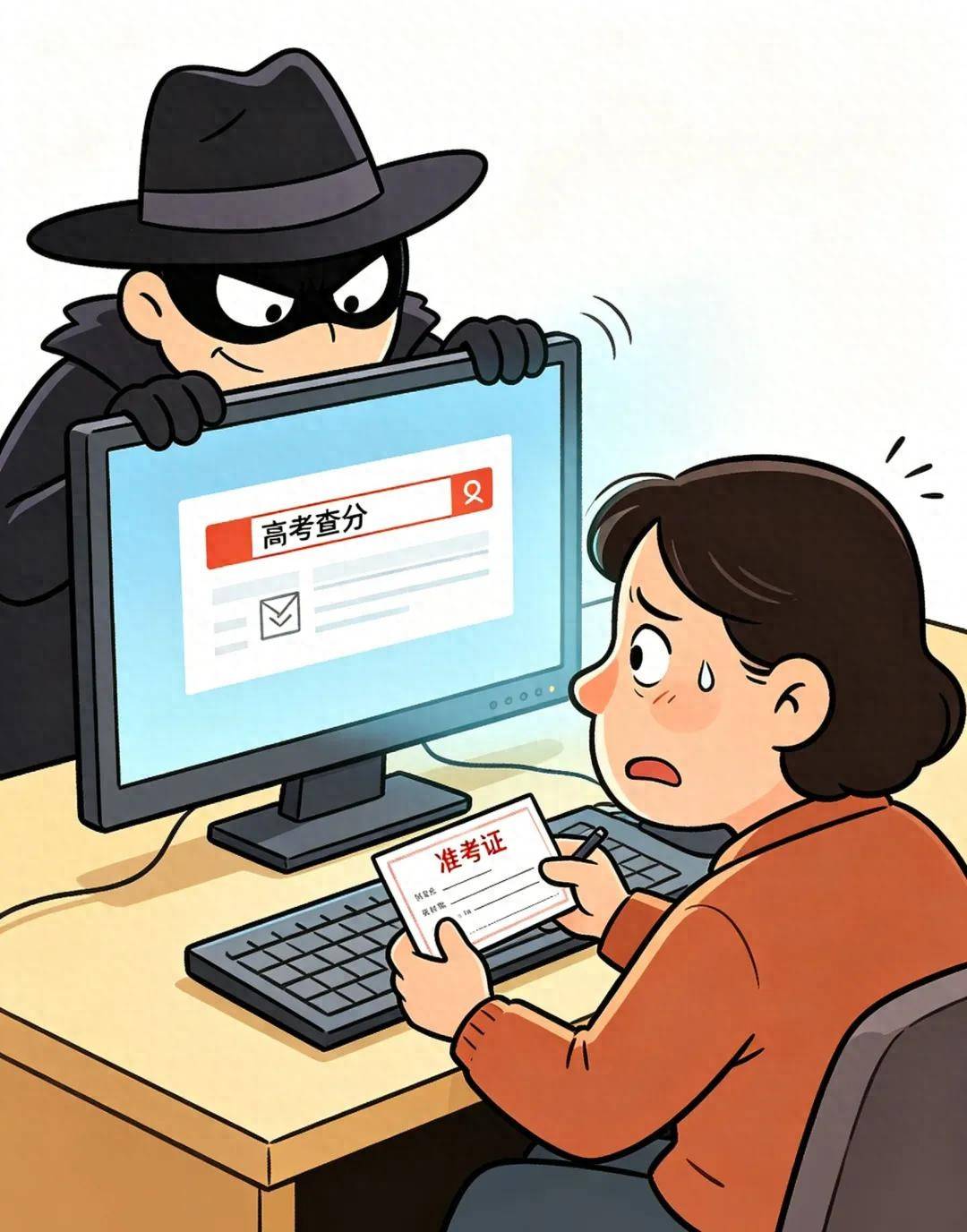 网警提醒4类“高考查分陷阱”