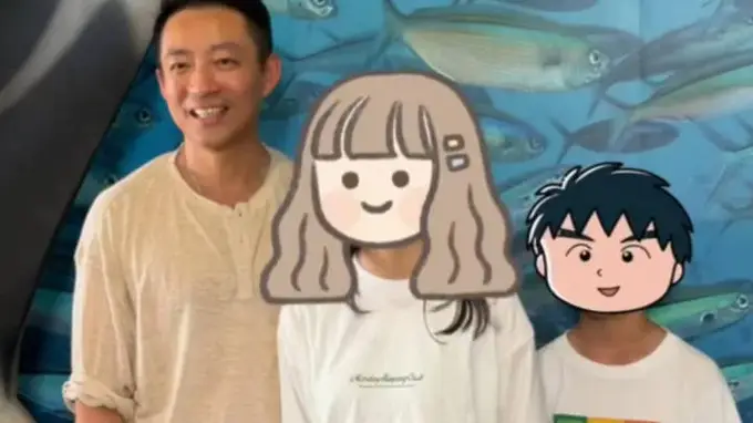 大S一双儿女近照曝光!和爸爸去海洋公园被偶遇