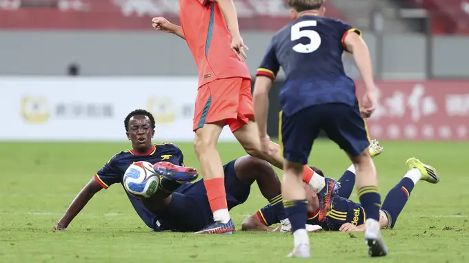 U17国足3-2绝杀阿森纳U17 赵松源双响程晟涵读秒破门