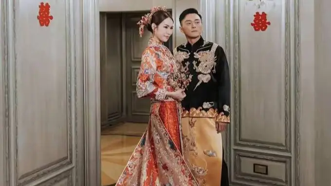 杨明庄思明星海婚典盛况曝光 中式华服尽显华贵浪漫