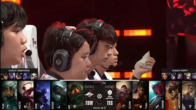 LOL-MSI:TES“再创历史”爆冷1-3不敌TSW折戟败者组告别MSI