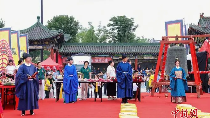 崇贤敬德 至诚礼谒 海内外信众齐聚山西运城共祭关帝诞辰1866周年