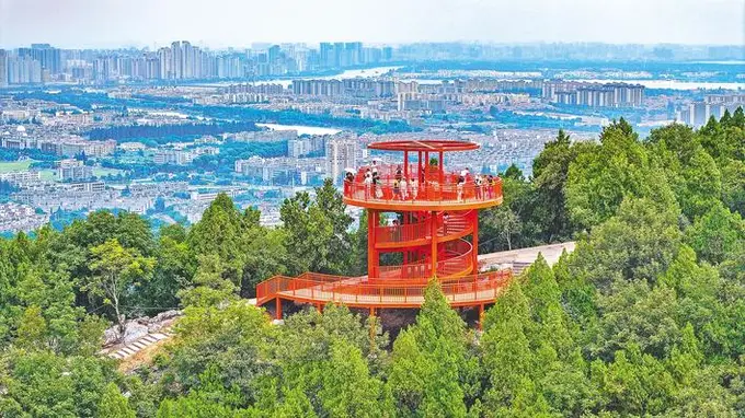 襄阳岘山绿道观景平台焕新开放