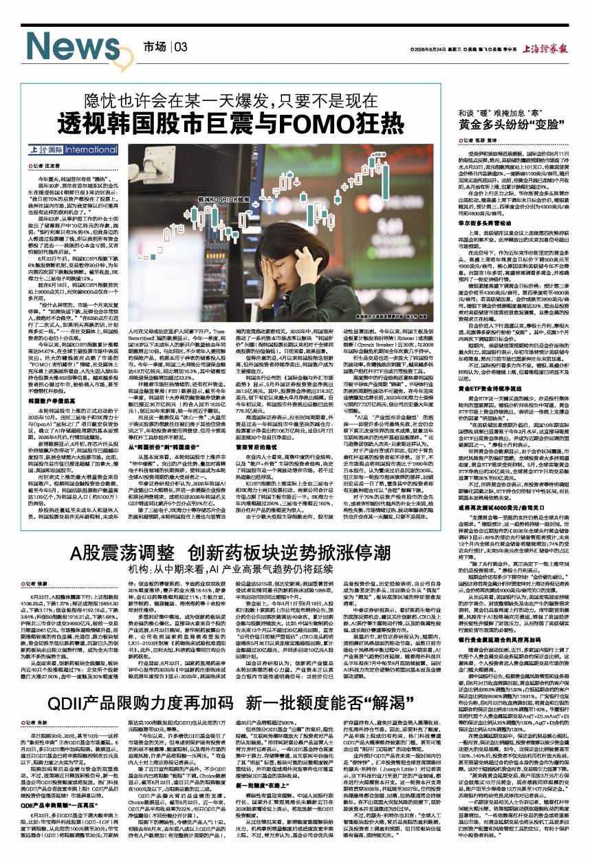 A股震荡调整 创新药板块逆势掀涨停潮 机构：从中期来看，AI产业高景气趋势仍将延续