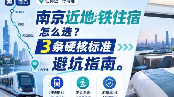 南京近地铁住宿怎么选？3条硬核标准避坑指南