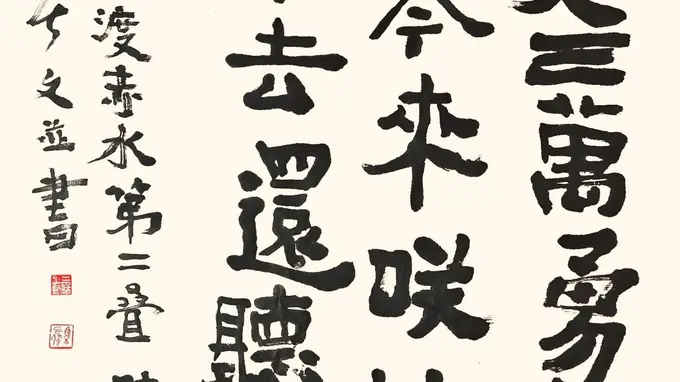 三上词话》核心作品《瑞龙吟·四渡赤水》第二叠书法艺术品鉴