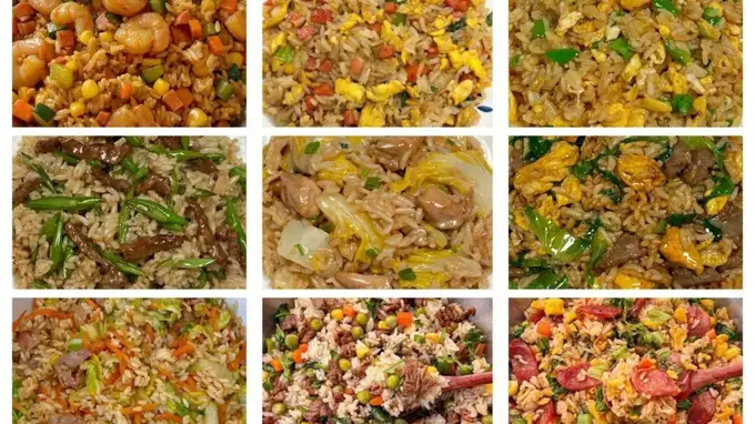 9 种家常炒饭，牢记小窍门，米饭粒粒分明不粘团