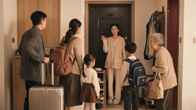 一家五口去旅游，挤在姑姑家7天，走时姑姑说：下次别来了