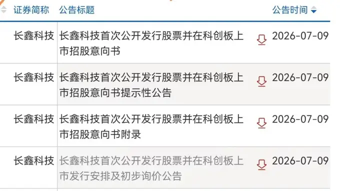 长鑫科技来了,7月16日打新!上半年净利暴涨超22倍,董事长承诺10年不减持