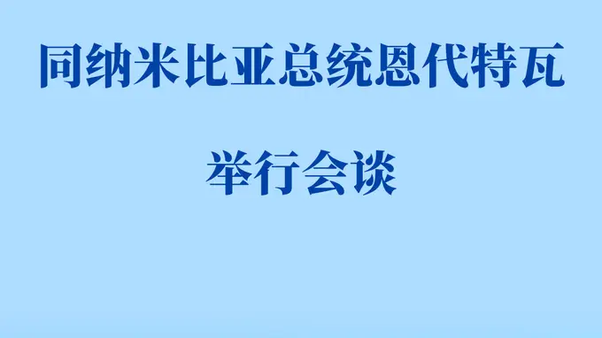 习近平同纳米比亚总统恩代特瓦会谈