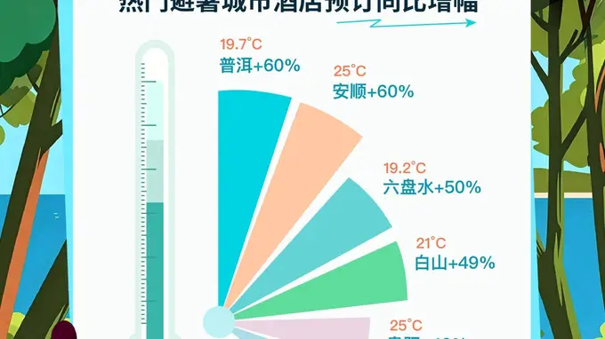 暑期“追凉”热:普洱酒店预订量飙升六成,避暑城市集体出圈