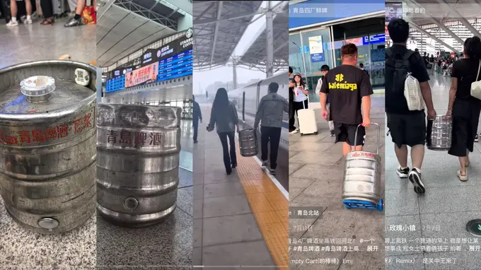 青岛伴手礼新玩法！铁桶鲜啤+特色球酥+文创产品成城市符号新选择