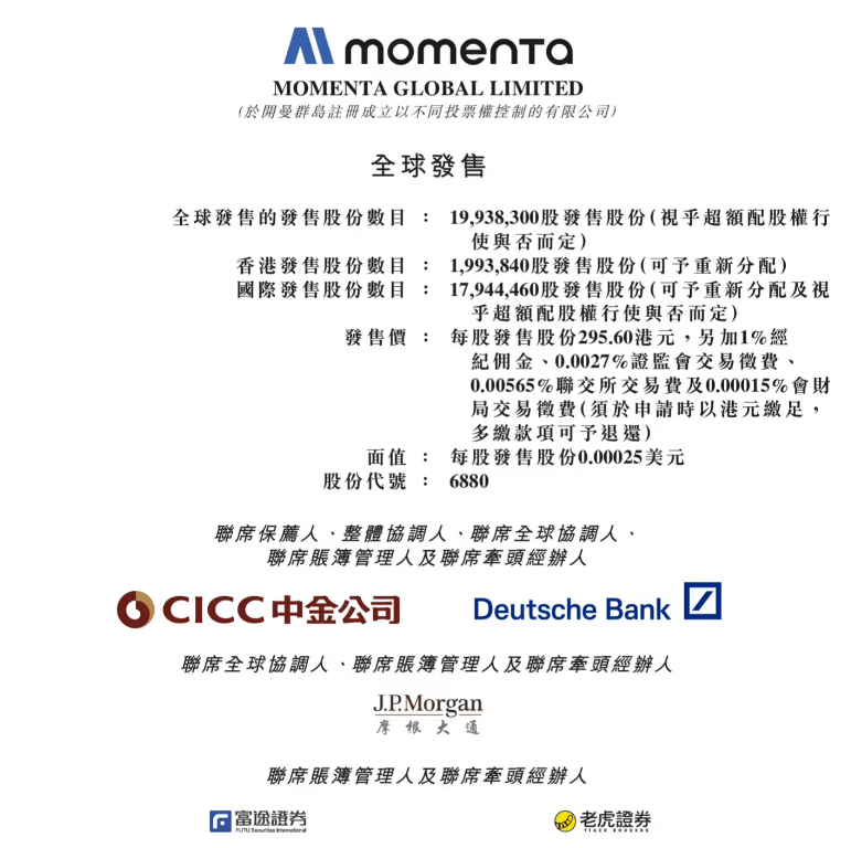 Momenta 今日开启招股，7 月 8 日香港挂牌