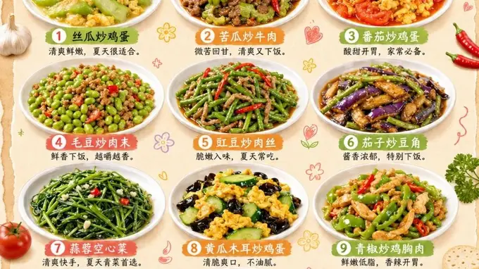 12道夏季应季炒菜,6-7月照着吃