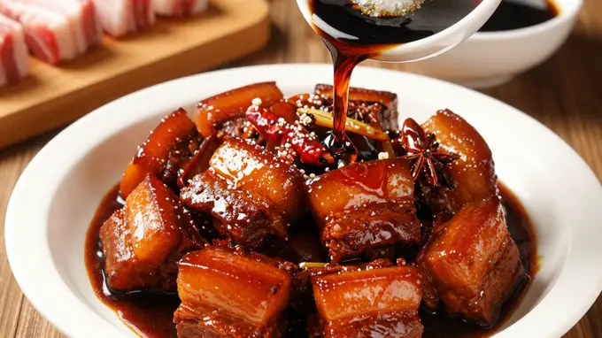 传统红烧肘子的家常做法：一锅炖出软烂入味的经典美味
