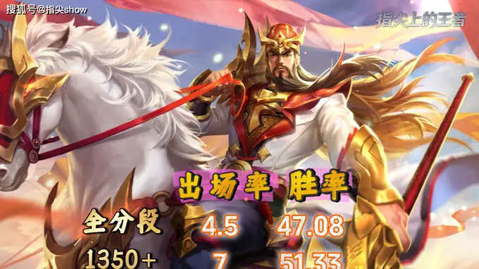 S44对抗路中期梯度榜发布 关羽回归T0影登顶T0.5成历史新高