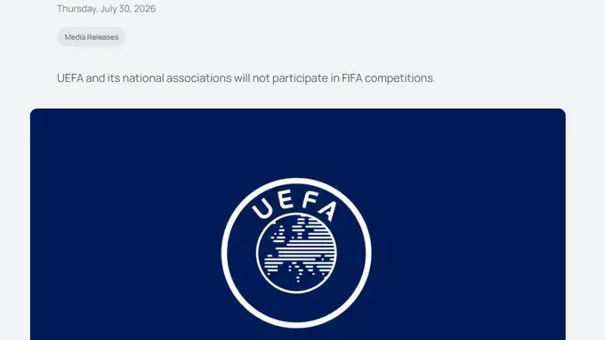 国际足联回应欧足联抵制 世界杯私有化磋商继续推进