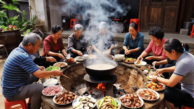 刀削面的“北方面食豪迈”：弧形削刀，削出柳叶形态！