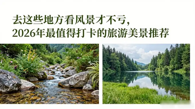 去这些地方看风景才不亏，2026年最值得打卡的旅游美景推荐