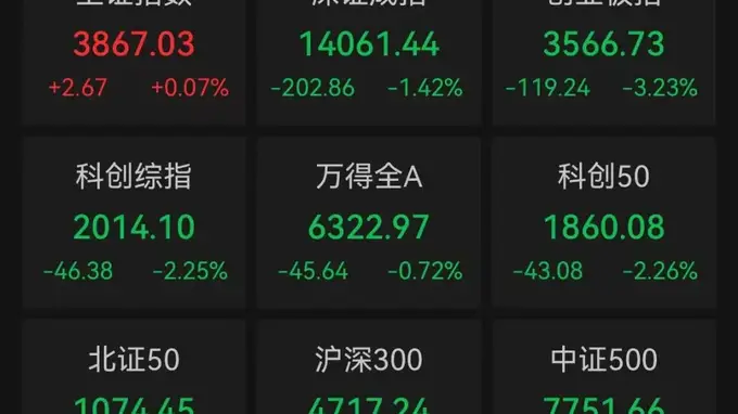 A股收评:超3800只个股飘绿,沪指收涨,深指、创业板指收跌;贵金属板块全天爆发,石化、保险、电脑硬件板块上涨,通信设备、半导体下跌