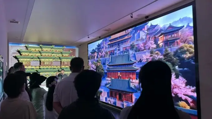 1:1复刻天宫楼阁 隰县数字文旅新地标正式开放
