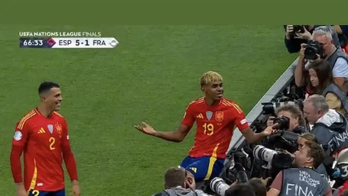 挑事不嫌大!亚马尔晒西班牙5-4法国 专挑5-1时拉仇恨