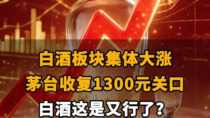 白酒板块大涨 茅台重返1300元 白酒市场前景看好？