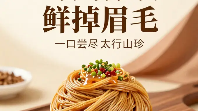 山珍杏仁面 一口尝尽太行山珍 山西特色滋补好味