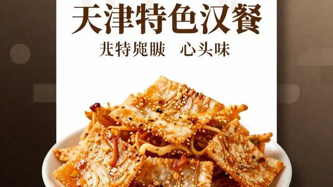 天津特色早餐锅巴菜 老天津人咸香心头好