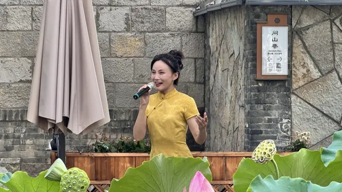 泉韵流声!济南泉畔上演沉浸式艺术快闪秀