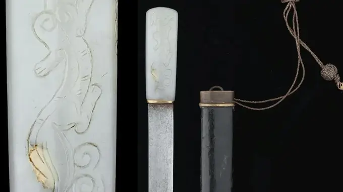 磨刀石专栏 刀光玉影 明代桃形玉柄小刀的时代风采