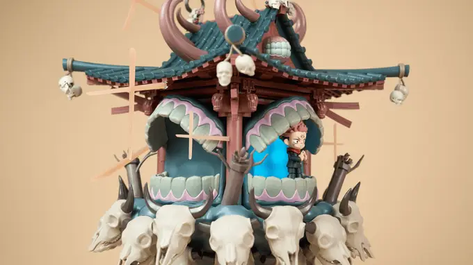 泡泡玛特《咒术回战》场景积木开箱评测:名场面积木化重构