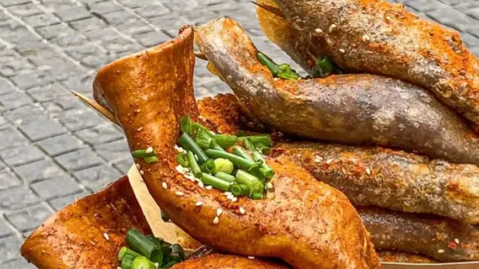 厚豆干烤出外焦里嫩烧烤风味