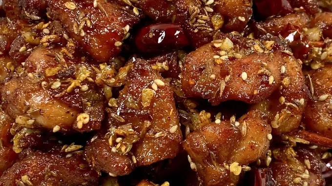 孜然椒麻鸡块 在家复刻烧烤摊的喷香小秘方