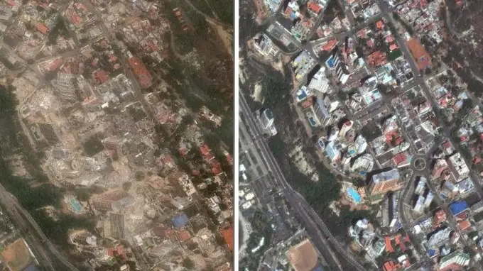 委内瑞拉强震:卫星图揭示满目疮痍,920死5万人失联
