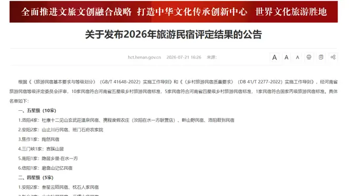 焦作陶然民宿喜提五星级，全省乡村民宿新添标杆