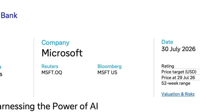 德银：微软AI商业化进入兑现期 Azure与Copilot撑新增长曲线