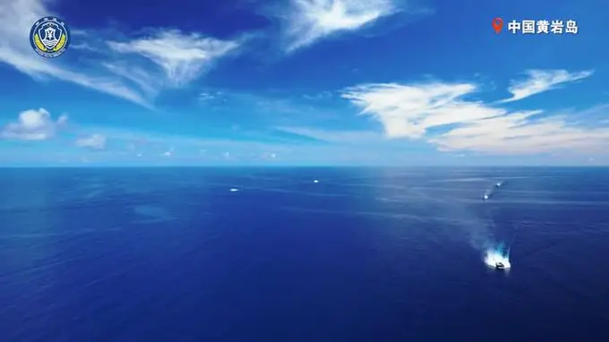8月1日黄岩岛海空联合演训 南部战区中国海警同日开展维权行动