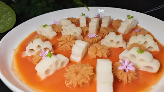 夏花灼灼,取荷入馔——柒师傅荷花宴惊艳亮相番禺餐厅